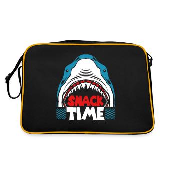 Requin Requin Requin nageoires de requin Océan - Sac Retro - noir/or - Dos
