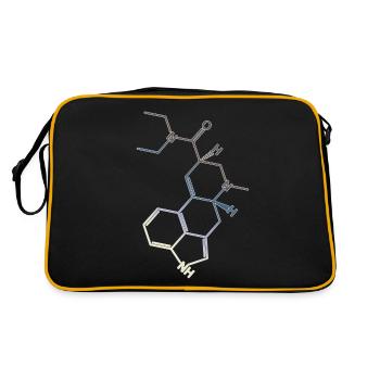 LSD Formule structurale A. Hofmann Bicycle Day - Sac Retro - noir/or - Dos