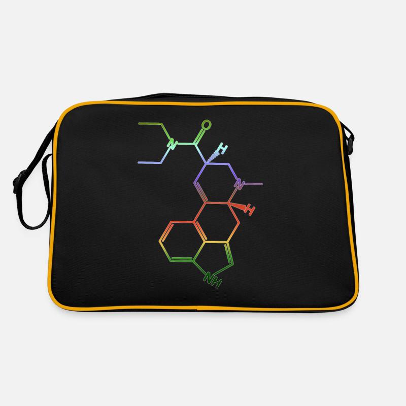 Molécule de formule structurelle LSD A. Hofmann Bicycle Day Sac Retro