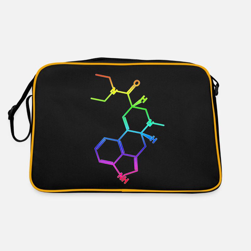 Molécule de formule structurelle LSD A. Hofmann Bicycle Day Sac Retro
