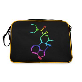 LSD Formule structurale A. Hofmann Bicycle Day - Sac Retro - noir/or - Dos