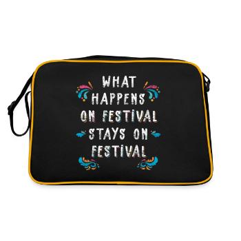Festival - Retro Bag - black/gold - Back
