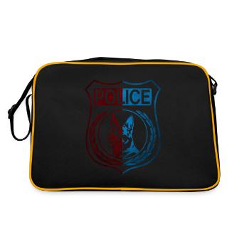 Police Polizei Abzeichen Wappen - Retro Bag - black/gold - Back
