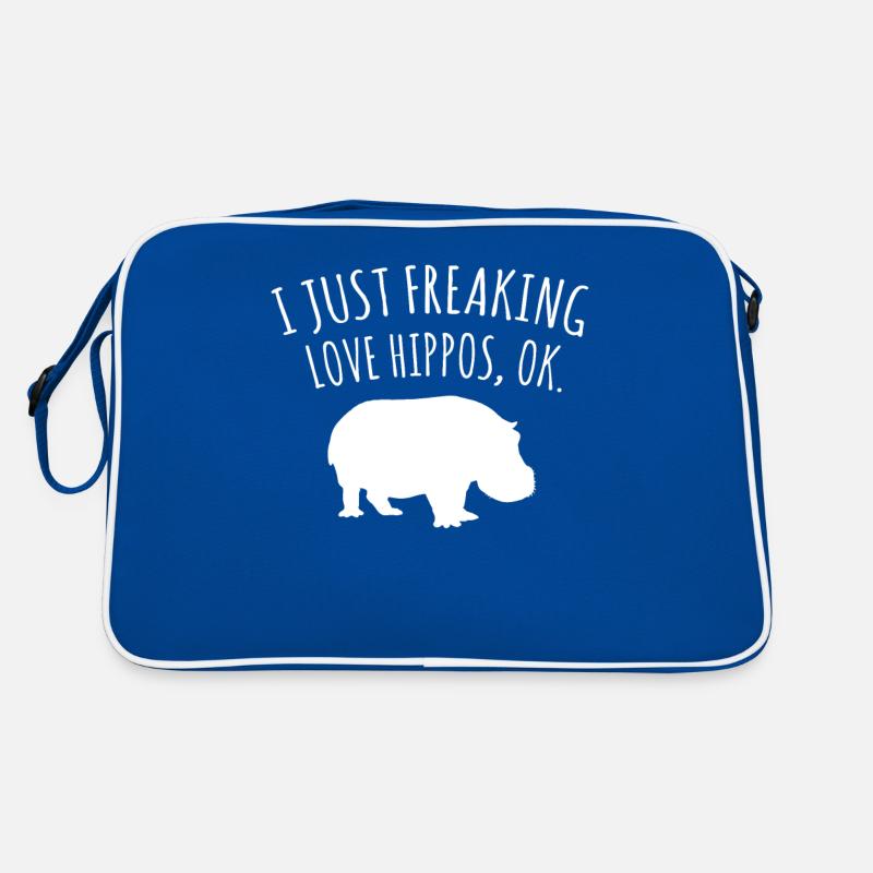 Nilpferd Savanne Retro Tasche