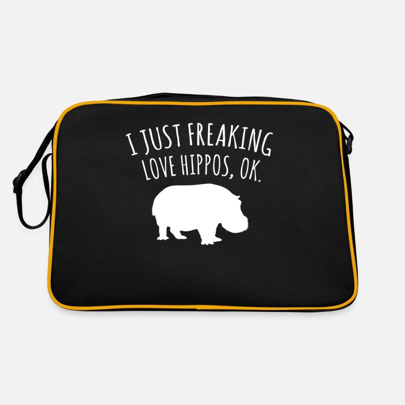 Nilpferd Savanne Retro Tasche