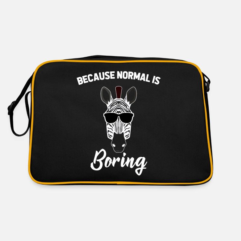 Zebra Zebrastreifen Retro Tasche