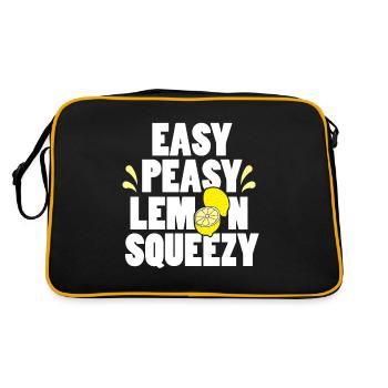 Easy Peasy Lemon Squeezy Fun Summertime Lemonade - Sac Retro - noir/or - Dos