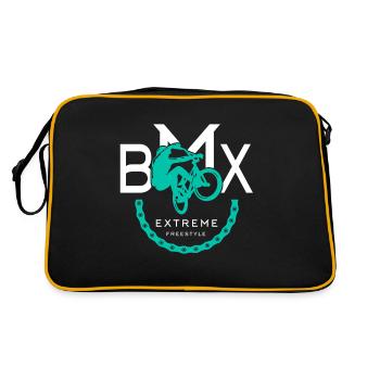 Bmx - Retro Tasche - Schwarz/Gold - Hinten
