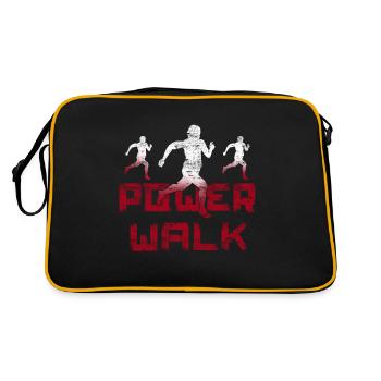 Power Walking - Sac Retro - noir/or - Dos