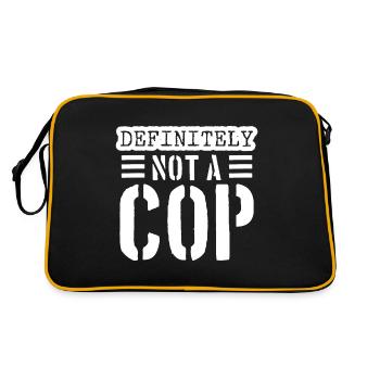 Definitely Not A Cop Undercover Cop product | - Retro Bag - black/gold - Back