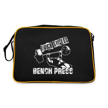 Stress bench press - Retro Tasche - Schwarz/Gold - Hinten