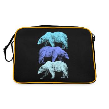 Polar bear - Retro Bag - black/gold - Back