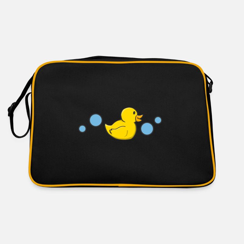 Canard en caoutchouc bulles d’eau canard de bain Sac Retro