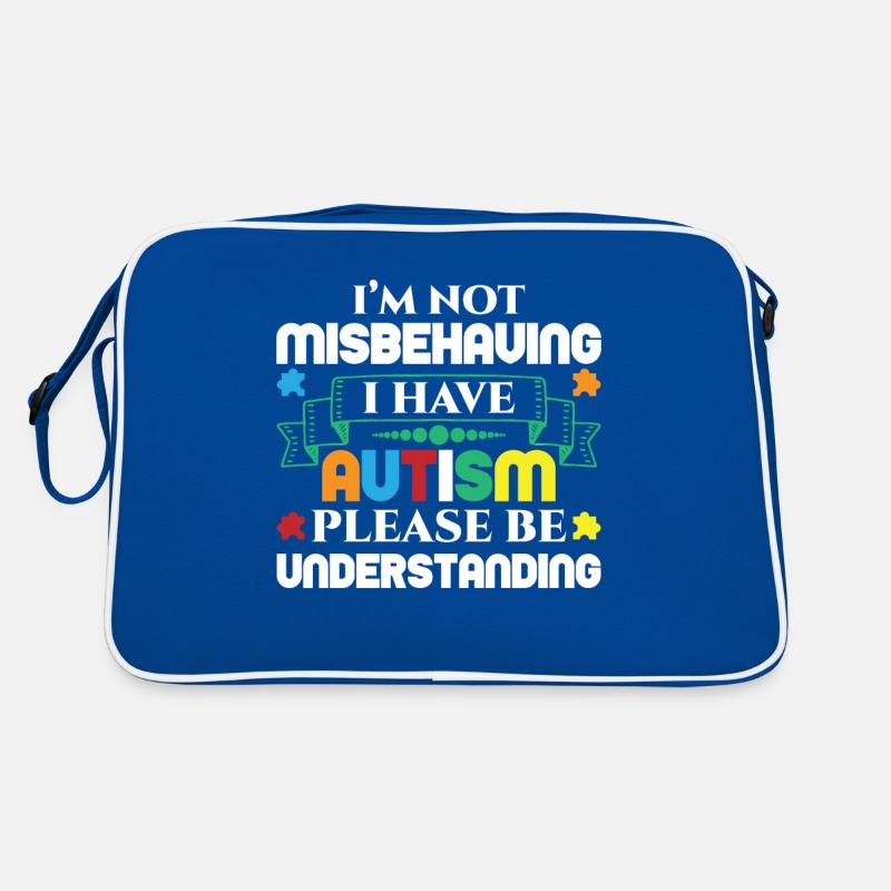 Not Misbehaving I Have Autism Understanding Retro Tasche