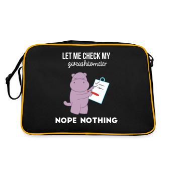 Hippopotame - Hippopotame - Hippopotame - Sarcasme - Sac Retro - noir/or - Dos