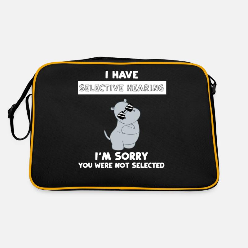 Flusspferd – Hippopotamus - Hippo - Sarkasmus Retro Tasche