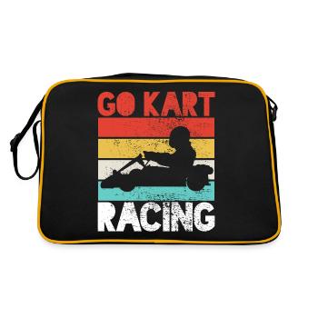 Kart Racing Kart Racing Kart Racing - Retro Tasche - Schwarz/Gold - Hinten