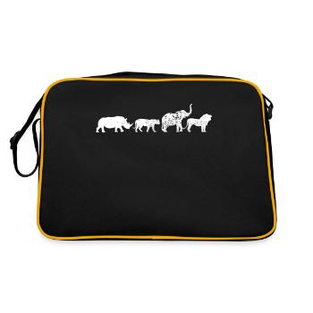 Safari Afrika - Retro Bag - black/gold - Back