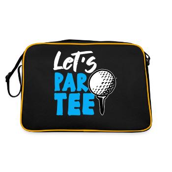 LETS PAR TEE Golfer Golf Golf Swing Party Humor - Retro Bag - black/gold - Back