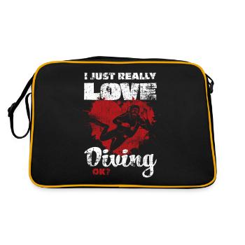 Diver - Retro Bag - black/gold - Back