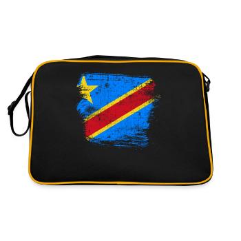 Kongo - Retro Tasche - Schwarz/Gold - Hinten