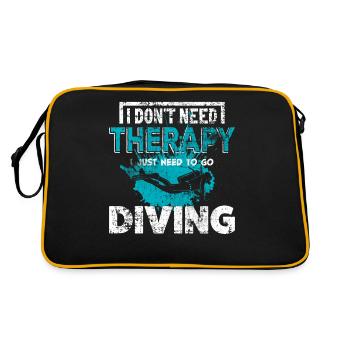 Diver - Retro Bag - black/gold - Back