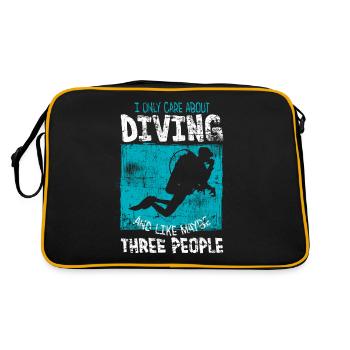 Diver - Retro Bag - black/gold - Back