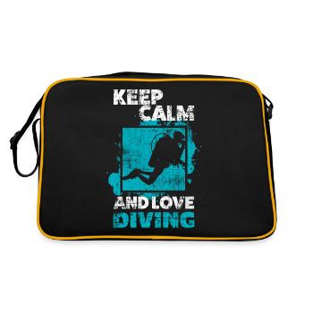 Diver - Retro Bag - black/gold - Back