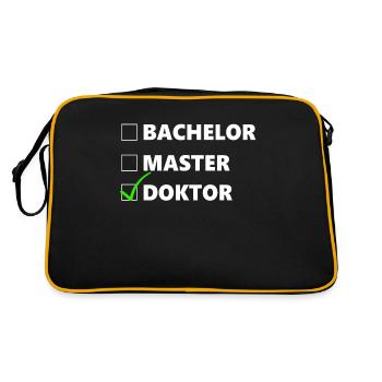 Doctorat Doctorat Doctorat Cadeau - Sac Retro - noir/or - Dos