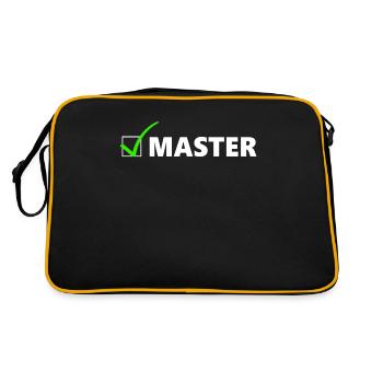 Master Université Diplôme Cadeau - Sac Retro - noir/or - Dos