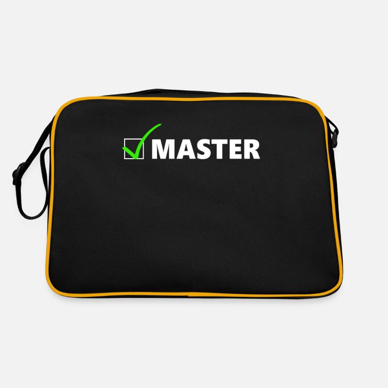 Master Studium Universität Abschluss Geschenk Retro Tasche