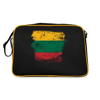 Lithuania - Retro Bag - black/gold - Back