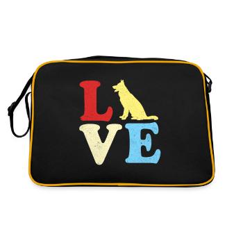 Berger allemand - Sac Retro - noir/or - Dos