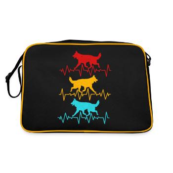 Berger allemand - Sac Retro - noir/or - Dos