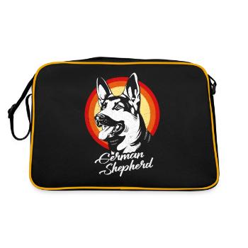 Berger allemand - Sac Retro - noir/or - Dos