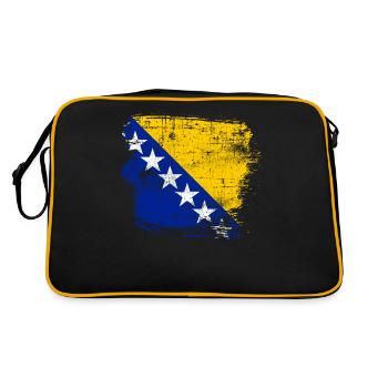 Bosnie-et-Herzégovine - Sac Retro - noir/or - Dos