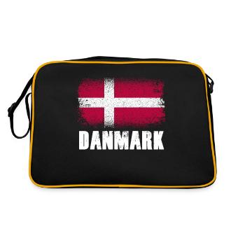 Drapeau vacances danois - Sac Retro - noir/or - Dos
