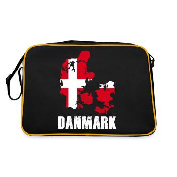 Drapeau vacances danois - Sac Retro - noir/or - Dos