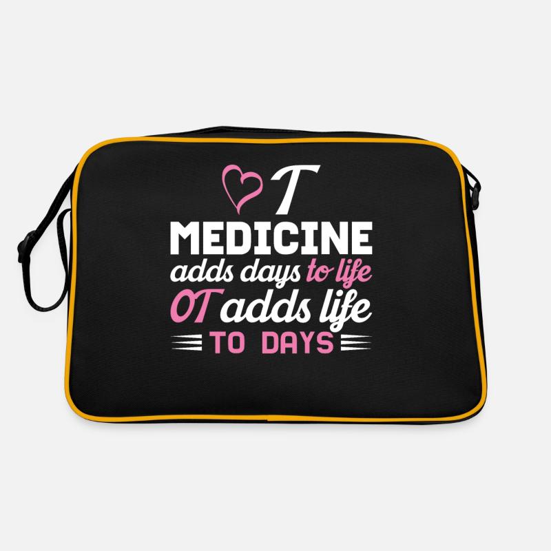 Occupational Therapy Add Life To Days Heart Retro Bag