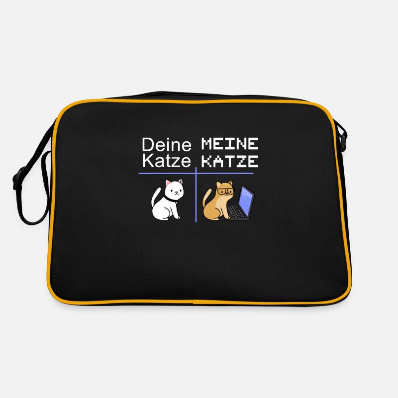 Nerd Informaticien avec chat cadeau IT chats Sac Retro