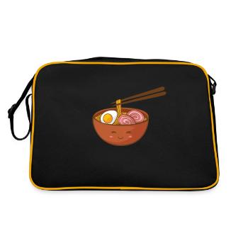 Ramen Ramen Ramen Soupe Soupe Soupe Soupe - Sac Retro - noir/or - Dos