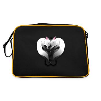 (2 sleep cats) - Retro Bag - black/gold - Back