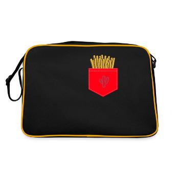 (Frise dans le sac) - Sac Retro - noir/or - Dos