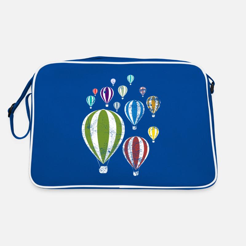 Bunte Ballons Heißluftballon Geschenk Retro Tasche