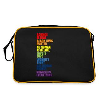 Science Human Rights Gift Droits des femmes - Sac Retro - noir/or - Dos