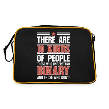 Understand Binary Computer Code Coding Geek - Retro Bag - black/gold - Back