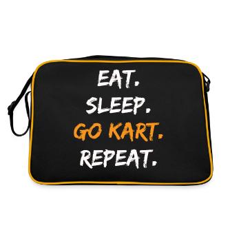 Kart Kart - Sac Retro - noir/or - Dos