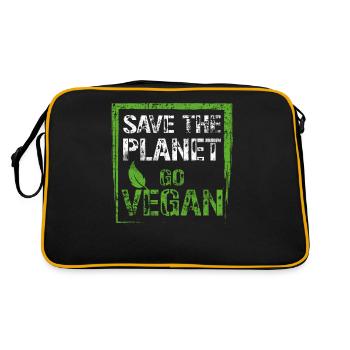 Vegan Protection de l’environnement - Sac Retro - noir/or - Dos