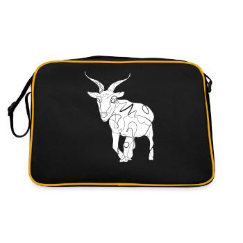Goat - Retro Bag - black/gold - Back
