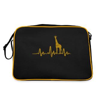 giraffe - Retro Bag - black/gold - Back